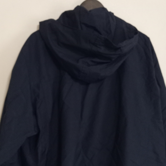 Eddie Bauer XXL Mens Water Resistant Snap Zip Front Hooded Nylon Jacket - Picture 10 of 12